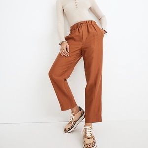 Madewell Tapered Huston Pull-On Crop Pants